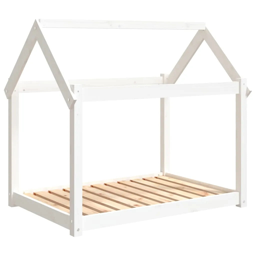  VidaXL Hundebett Weiß 101x70x90 Cm Massivholz Kiefer