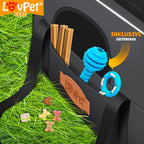  LOVPET® Hundebox Hundetasche Transportbox 2in1 Hunde & Katzentasche Hundetransportbox Inkl. Pet-Kissen + 3x Beutelrollen + Napf 44x31x36xm Transporttasche Für Haustiere, Haustiertransportbox, Farbe:Anthrazit