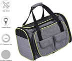  Faltbare Hundebox Transporttasche Transportbox Auto Für Katze Hunde Große Kleine Box Bag Mit Fleece-Matte 44.5 X 33 X 28cm