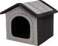  Hobbydog Hundehaus Hundehütte Schlafplatz Beruigungsplatz Beruigungshöhle Hellgrau Schwarz R3: 52 X 46 X 53 Cm