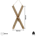  Deko Ski Zum Auhängen H40cm Holzski Skipaar Winterdeko Weihnachtsdeko Schnee Skihütte