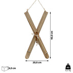  Deko Ski Zum Auhängen H40cm Holzski Skipaar Winterdeko Weihnachtsdeko Schnee Skihütte