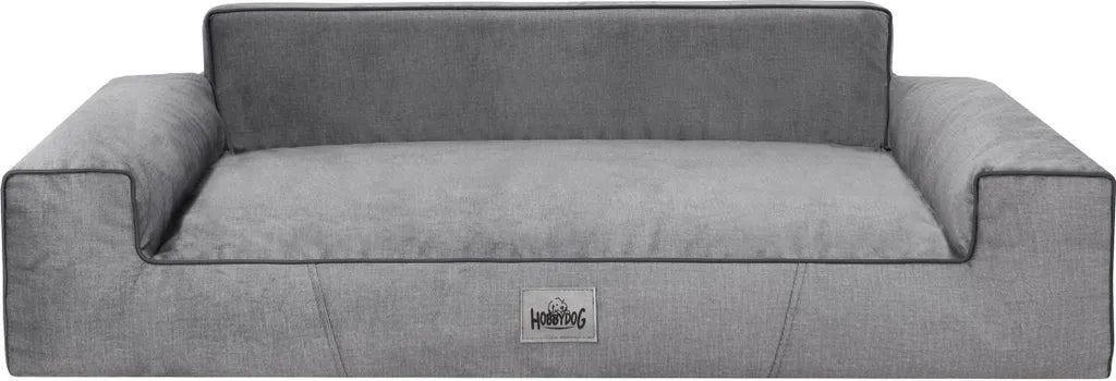  Orthopädisches Hundebett GLAMOUR Bett Sofa KissenGr L GRAU Matratze Kissen Hobbydog