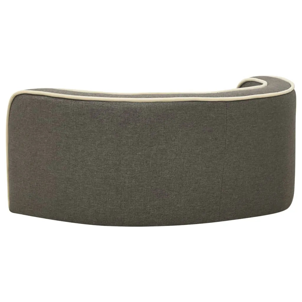  VidaXL Klappbares Hundesofa 76x71x30 Cm Waschbare Kissen Leinen Grau