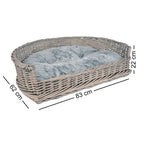  Hundebetten Hundebett Hundekorb Schlafplatz Hund Grau 84 Cm Kissen Bett Korb