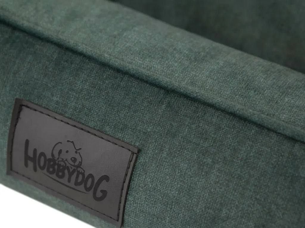  Orthopädisches Hundebett JOKER Bett Hund Sofa Schlafplatz Korb Matratze Tierbett XXL 106x80 Cm Grün Velours