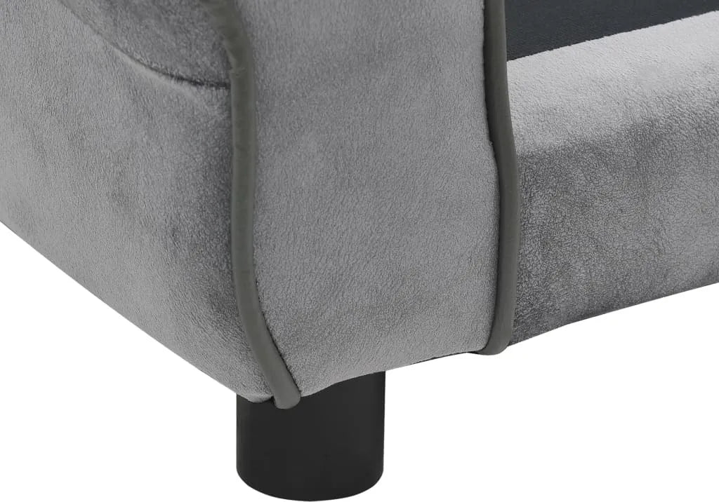  VidaXL Hundesofa Grau 72x45x30 Cm Plüsch