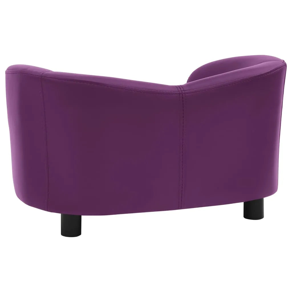  VidaXL Hundesofa Burgunderrot 67x41x39 Cm Kunstleder