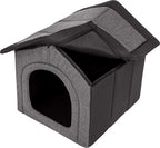  Hobbydog Hundehaus Hundehütte Schlafplatz Beruigungsplatz Beruigungshöhle Graphit Schwarz R3: 52 X 46 X 53 Cm