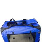  Hundetransportbox Transportbox Reisetasche Transporttasche Gr. XXL Hundebox Blau