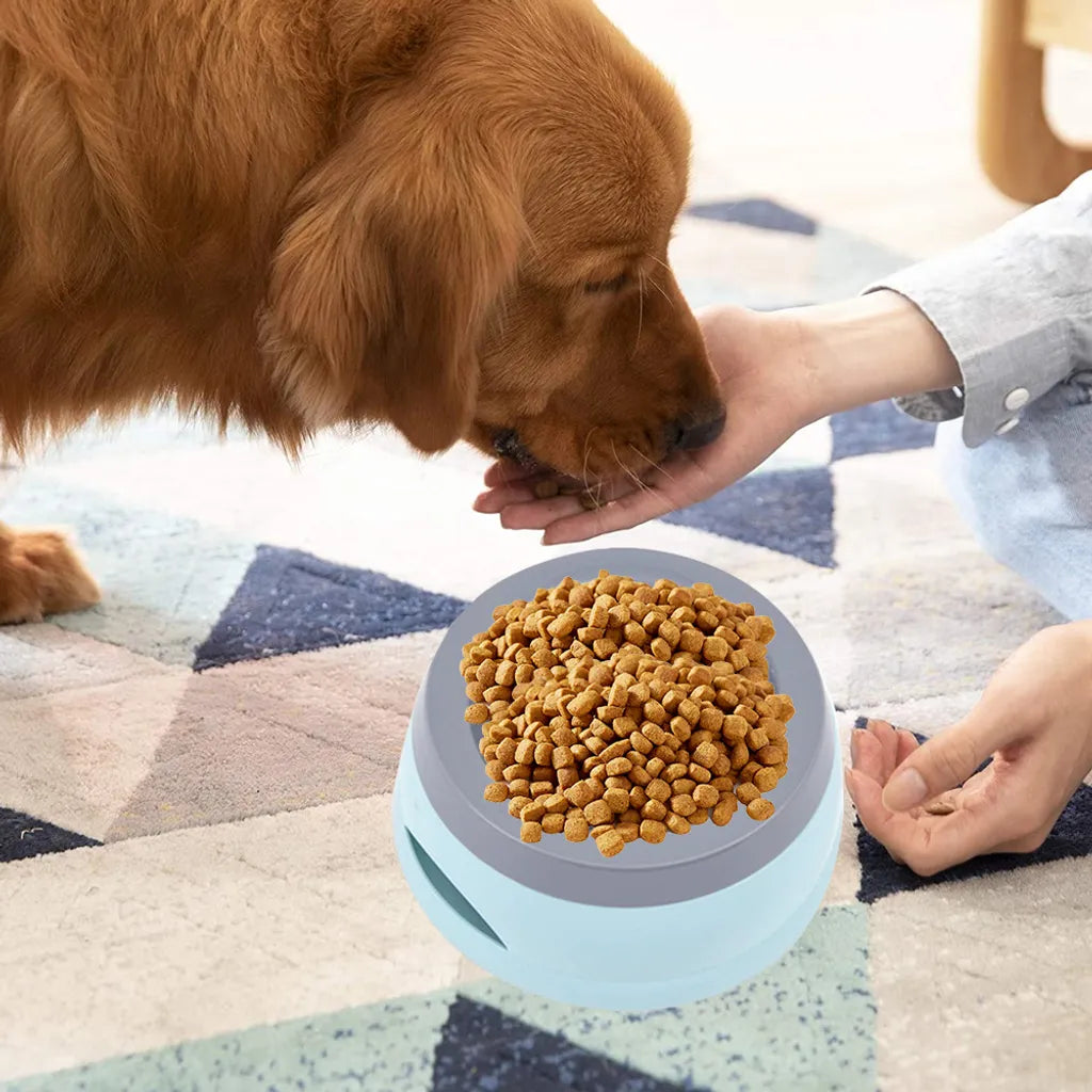  Wassernapf Für Hunde Unterwegs 750ml, Qianyou Auslaufsicher Spritzschutz Fressnapf Hundenäpfe Katzenapf Haustier Rutschfest Auto Reise Trinknapf Plastik Abnehmbar Tragbar Wasserschüssel