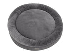  Hundebett Hobbydog RABBIT Tierbett Hundesofa Schlafplatz Couch Rund Plüsch XL Dunkel Grau