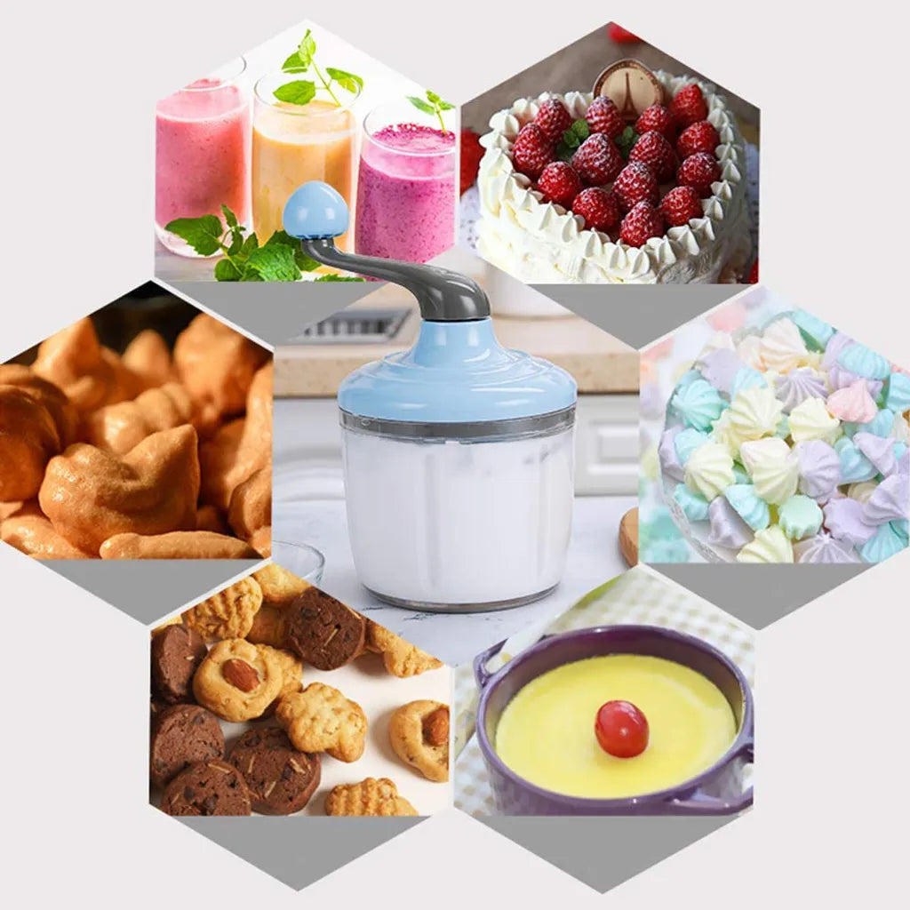  Schneebesen Küche, Milchschläger, Manueller Multifunktionaler Handmixer Für Sahne, Gefrostete Sahne, Kekse, Milchschaum, Instantbohnen, Küchenutensilien