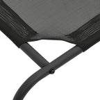  VidaXL Erhöhtes Hundebett Schwarz XL Textilene