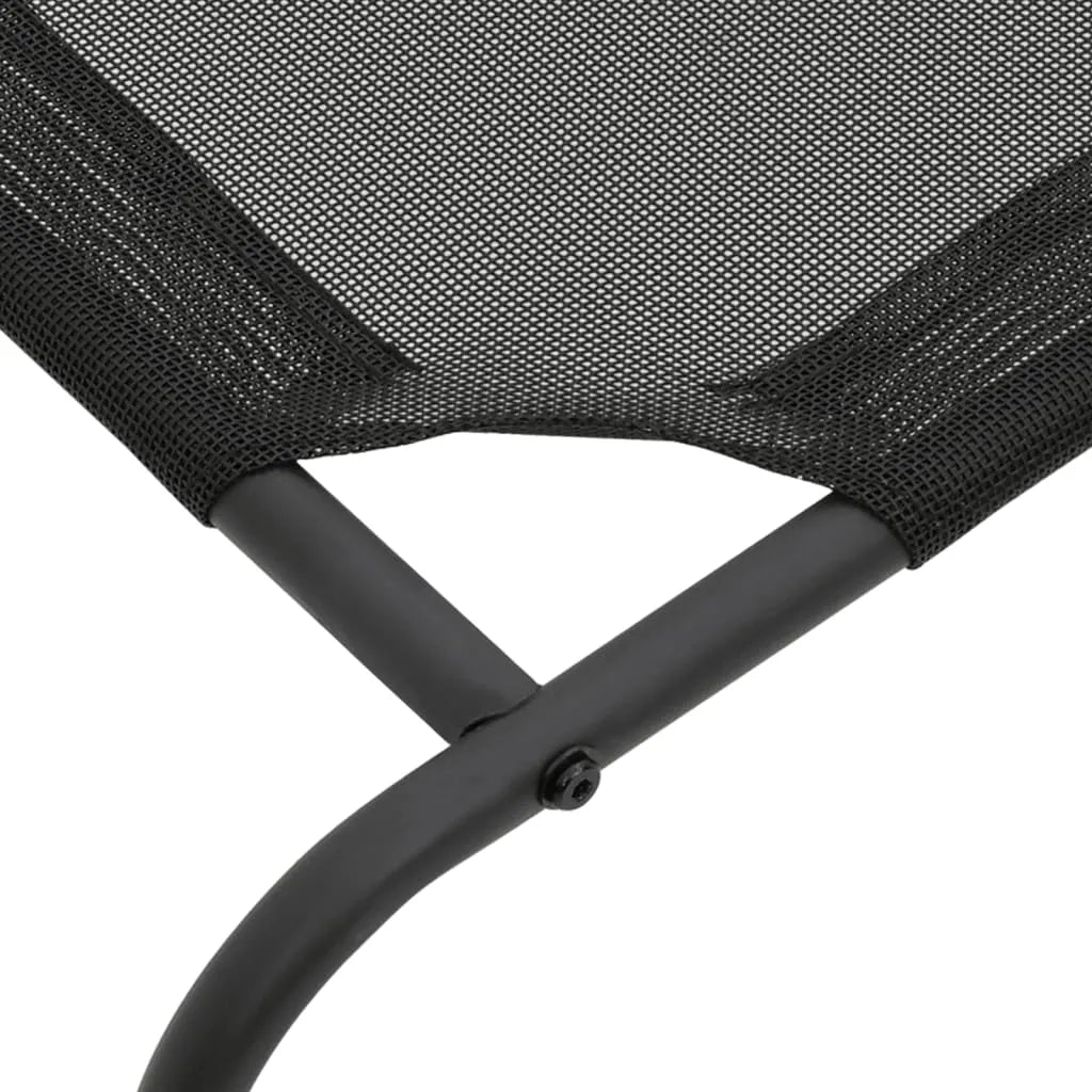  VidaXL Erhöhtes Hundebett Schwarz XL Textilene