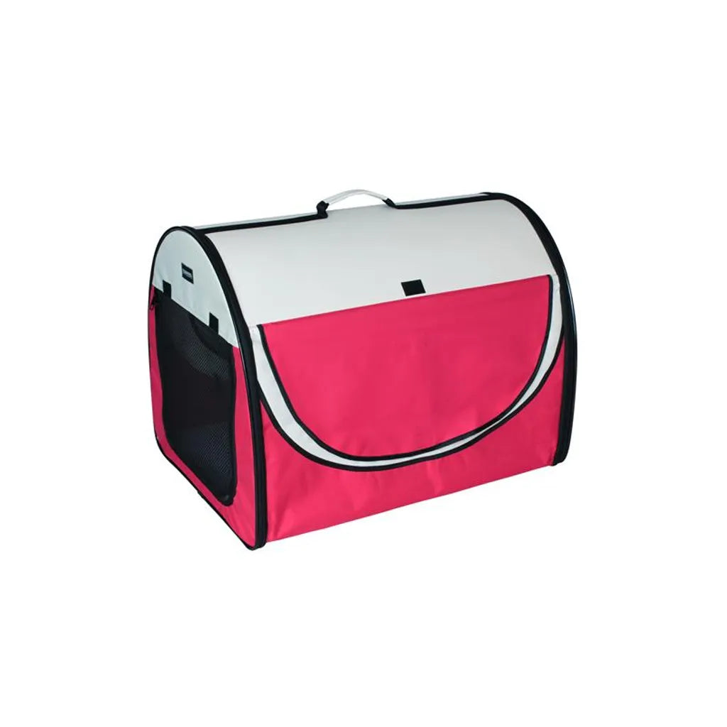  Mobile Hundehütte Hütte Gepolstert Faltbar Transport Hund Beige/Rot 1039-M/1276