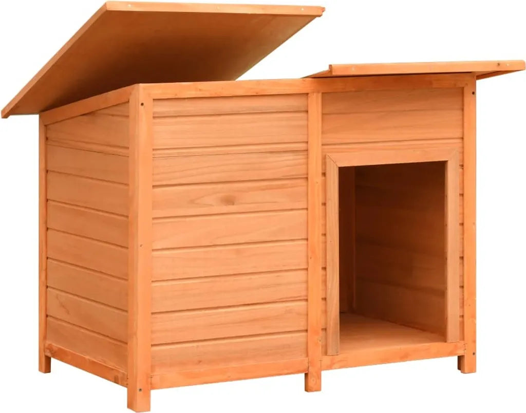  VidaXL Hundehütte Kiefernholz & Tannenholz 120x77x86 Cm