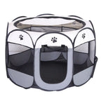  Faltbarer Hunde Katzen Laufstall Durable Kennel Kitten Playground Playpen Haustier Welpen-Laufstall, 74x74x43cm