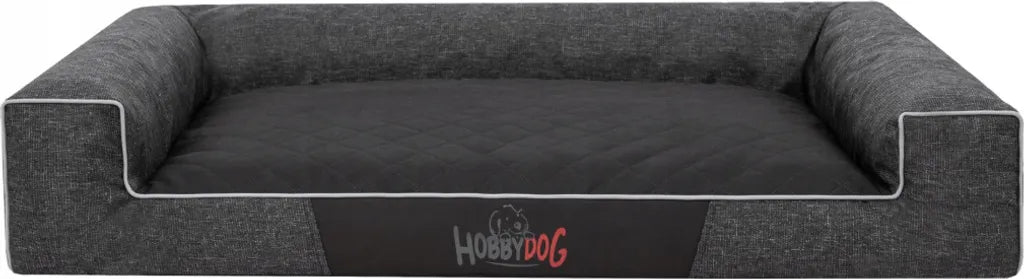  Hundebett Schlafplatz Hundekissen Hundesofa Tierbett Hundematratze Hobbydog XXL Schwarz Ökoleinen