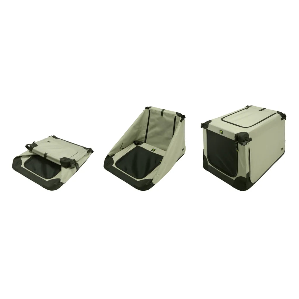  MAELSON Soft Kennel Transportbox, Faltbar - Anthrazit - 82 X 59 X 59