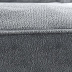  Juskys Hundebett Sheena XL Orthopädisch, Waschbar & Rutschfest – 105 X 82 X 17 Cm– Hundesofa Flauschig Große Hunde Grau – Haustierbett Hundesofa