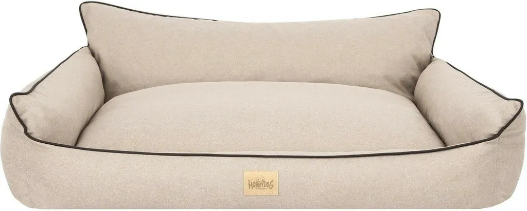  Orthopädisches Hundebett JOKER Bett Hund Sofa Schlafplatz Korb Matratze Tierbett XXL 106x80 Cm Beige Optisch Wie Leinen