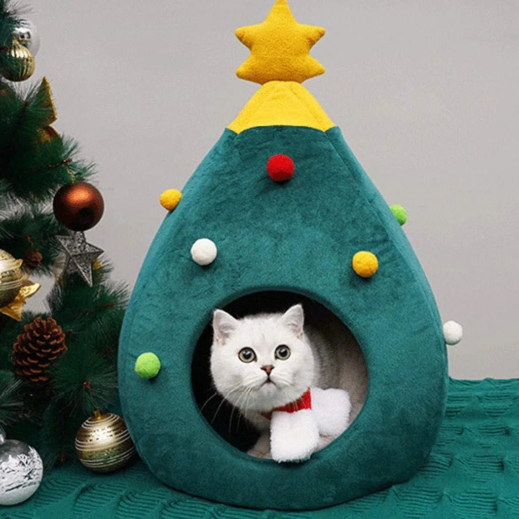  Katzenbett Waschbar Weihnachten Hundebetten Haustierbett Hundesofa Katzensofa Schlafplatz Für Katzen Hunde Mat