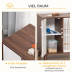  PawHut Hundekäfig Aus Holz Mit Schrank Kissen Tischoberfläche Erhöhtes Design Hundebox Für Mittelgroße Kleine Hunde Innen Zuhause Tierkäfig Haustier Stahl Braun 98 X 48 X 70,5 Cm