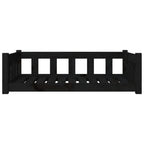  VidaXL Hundebett Schwarz 95,5x65,5x28 Cm Massivholz Kiefer