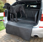  Hundebett Kofferraum Bett Schwarz L (100x80x38cm) Travel Autohundebett Schutzdecke Kunst Leder Autositz