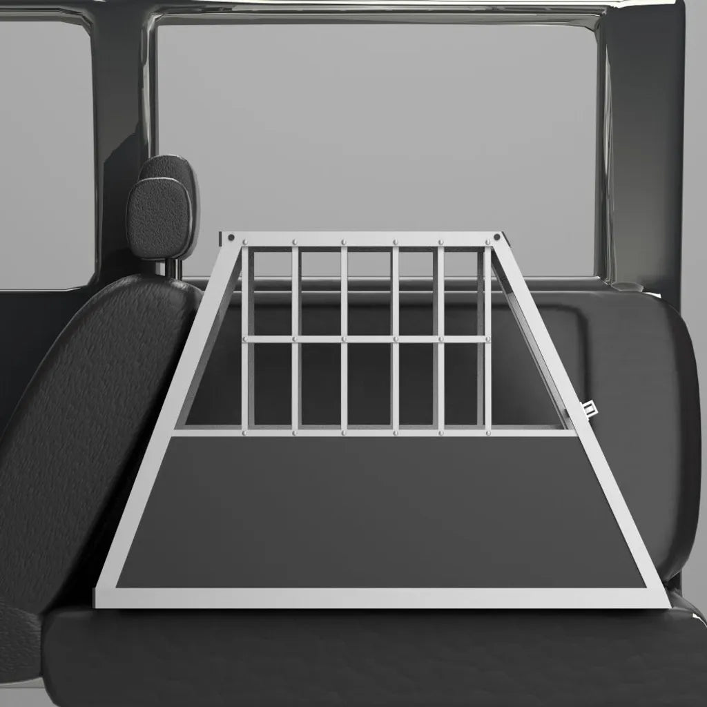  Tectake Hundetransportbox Single Mit Schräger Rückwand - Schwarz