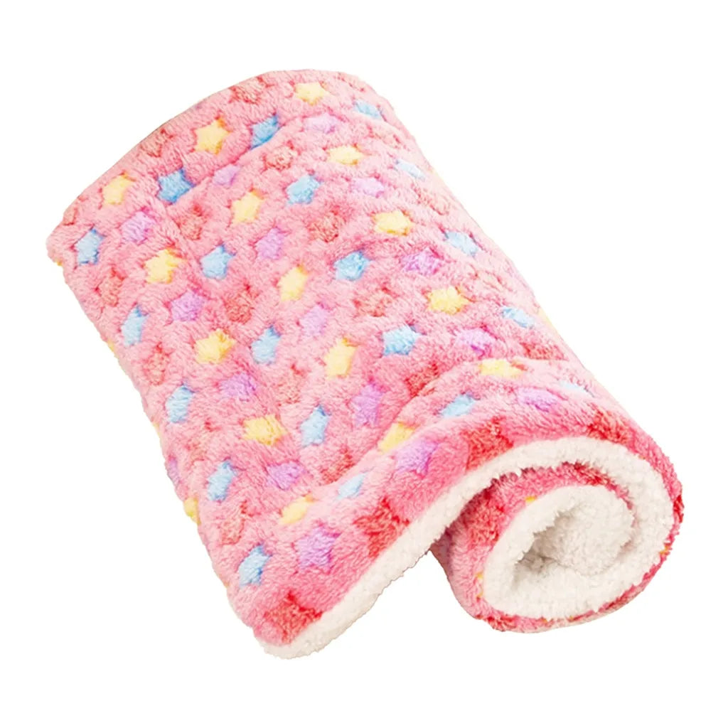  50*30 Cm Rosa Haustierdecke Hundedecken Weicher Flanell Verdickt Bett Matte Für Hund Katze Sofakissen Home Teppich Warm Halten Schlafplatz