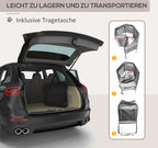  PawHut Welpenauslauf Freilaufgehege Tierlaufstall Laufstall Welpenzaun 600D Oxford 125 X 125 X 58 Cm
