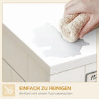  PawHut Hundekäfig, Haustierkäfig Mit Tischplatte, Hundehaus, Hundehütte Mit Kissen, Hundebox Indoor, Tierkäfig Mit 2 Türen Für Große Hunde, Beistelltisch, Weiß+Schwarz, 94 X 60 X 71,5 Cm