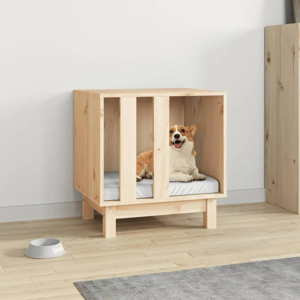  VidaXL Hundehütte 50x40x52 Cm Massivholz Kiefer