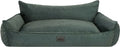  Orthopädisches Hundebett JOKER Bett Hund Sofa Schlafplatz Korb Matratze Tierbett XXL 106x80 Cm Grün Velours