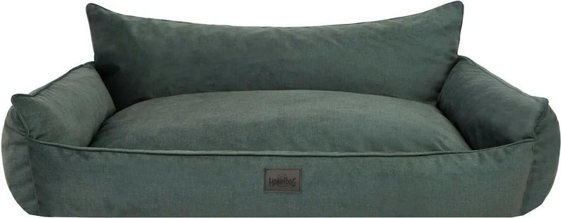  Orthopädisches Hundebett JOKER Bett Hund Sofa Schlafplatz Korb Matratze Tierbett XXL 106x80 Cm Grün Velours
