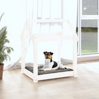  VidaXL Hundebett Weiß 61x50x70 Cm Massivholz Kiefer