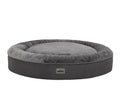  Hundebett Hobbydog RABBIT Tierbett Hundesofa Schlafplatz Couch Rund Plüsch XL Dunkel Grau