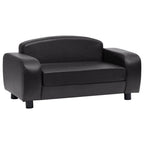  VidaXL Hundesofa Schwarz 80x50x40 Cm Kunstleder