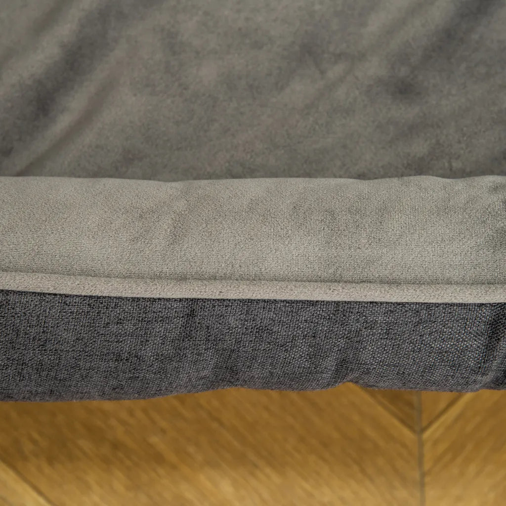  PawHut Hundebett Hundematte Haustierbett Hundematratze Bezug Abnehmbar Waschbar Hundebett Tierbett Hundesofa Haustierbett Für Hunde Katzen Memory-Schaum Grau 110 X 85 X 28 Cm