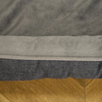  PawHut Hundebett Hundematte Haustierbett Hundematratze Bezug Abnehmbar Waschbar Hundebett Tierbett Hundesofa Haustierbett Für Hunde Katzen Memory-Schaum Grau 110 X 85 X 28 Cm