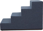  Hobbydog Hundetreppen Inari, Für Kranke Und ältere Tiere, Einganshilfe, Rampe Zwei Größen - 4 Stufen - 60 X 40 X 40 Cm [Größe: L] - Navyblau