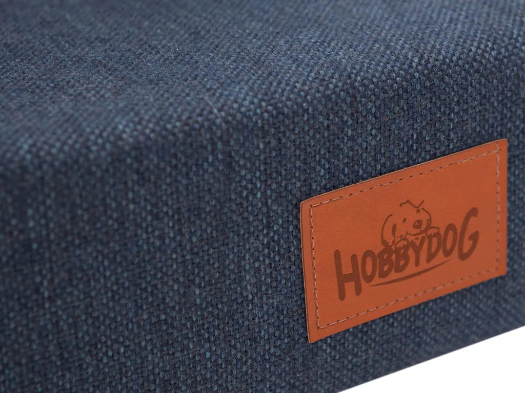  Hobbydog Hundetreppen Inari, Für Kranke Und ältere Tiere, Einganshilfe, Rampe Zwei Größen - 4 Stufen - 60 X 40 X 40 Cm [Größe: L] - Navyblau