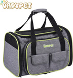  Transporttasche Katze Und Kleine Hunde Im Auto, Katzentransportbox Katzen Transporttasche & Hundebox Für Den Transport Von Hund & Katze Im Auto Oder In Der Bahn 44.5 * 33 * 28cm (Grau)