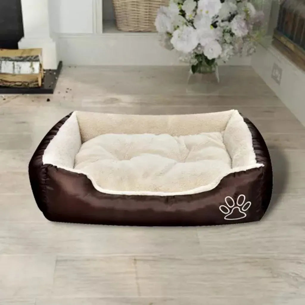  VidaXL Hundebett Braun Und Beige XXL