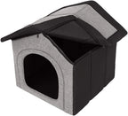  Hobbydog Hundehaus Hundehütte Schlafplatz Beruigungsplatz Beruigungshöhle Hellgrau Schwarz R3: 52 X 46 X 53 Cm