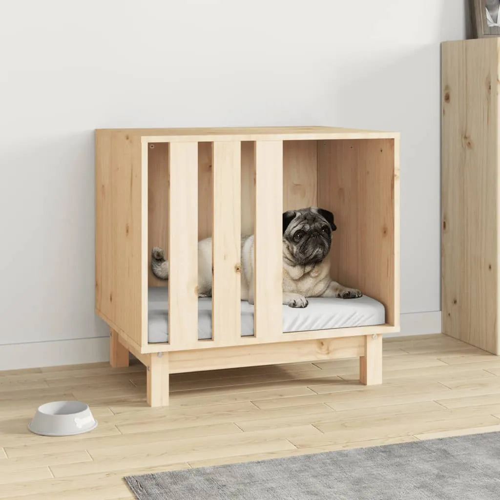  VidaXL Hundehütte 60x45x57 Cm Massivholz Kiefer