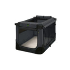  MAELSON Soft Kennel Transportbox, Faltbar - Anthrazit - 82 X 59 X 59