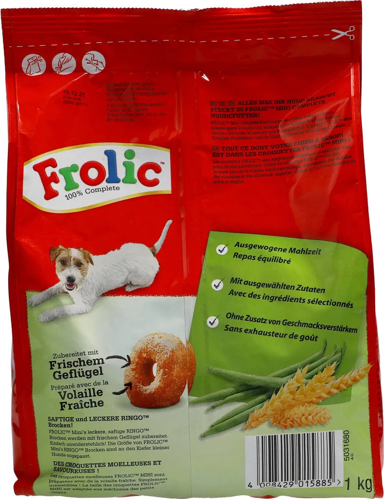  Frolic Mini Mit Geflügel, Gemüse & Getreide (1 Kg)